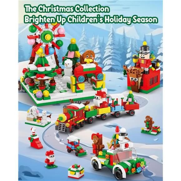 Advent Calendar, 24 Days Holiday Countdown Playset Building Blocks Toys - Picture 6 of 6